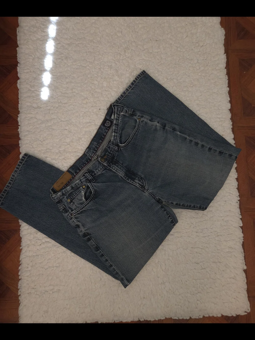 Chaps Men's Blue Straight-Leg Jeans